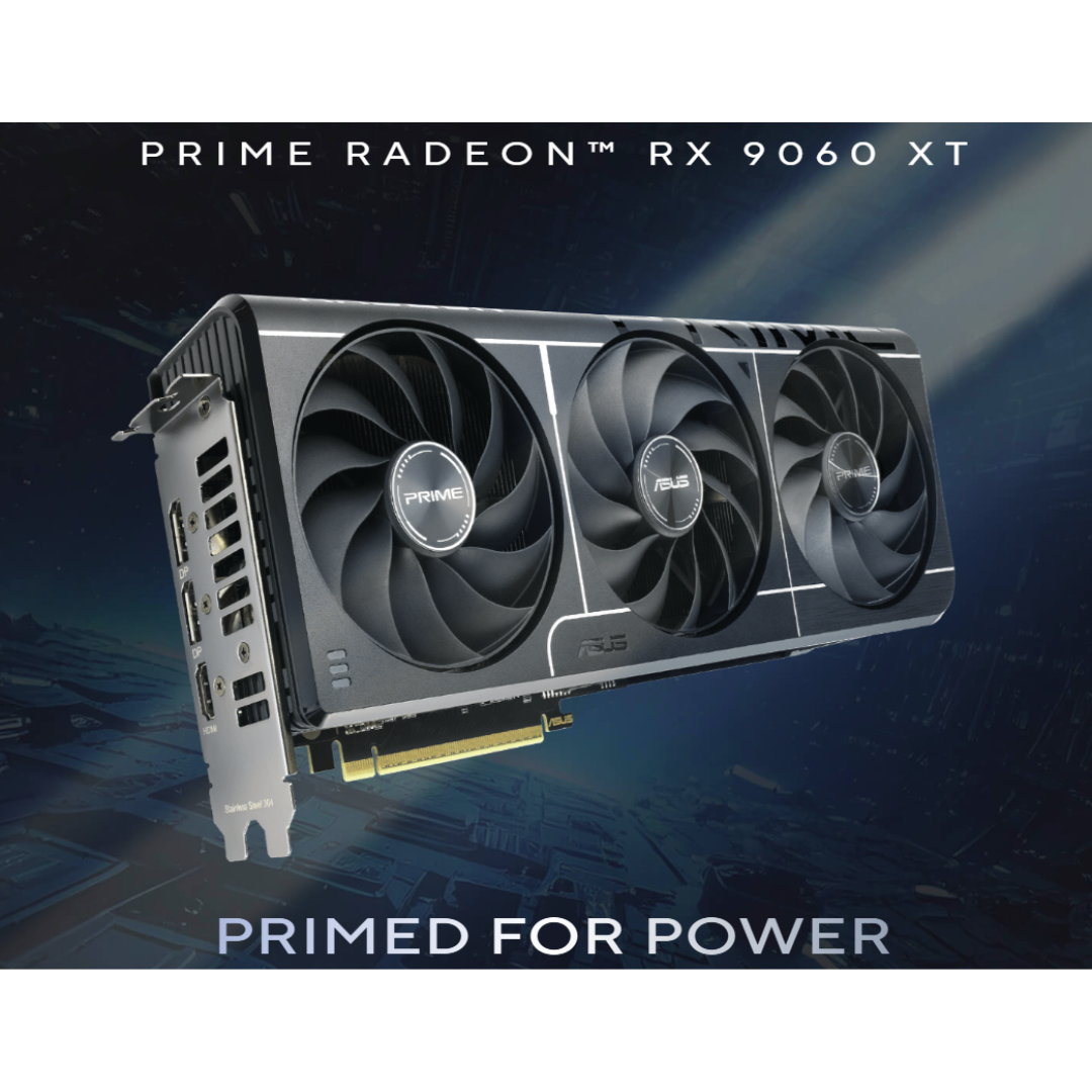 Asus Prime RX 9060 XT OC 8GB GTIII PRIME-RX9060XT-O8G Graphics Card