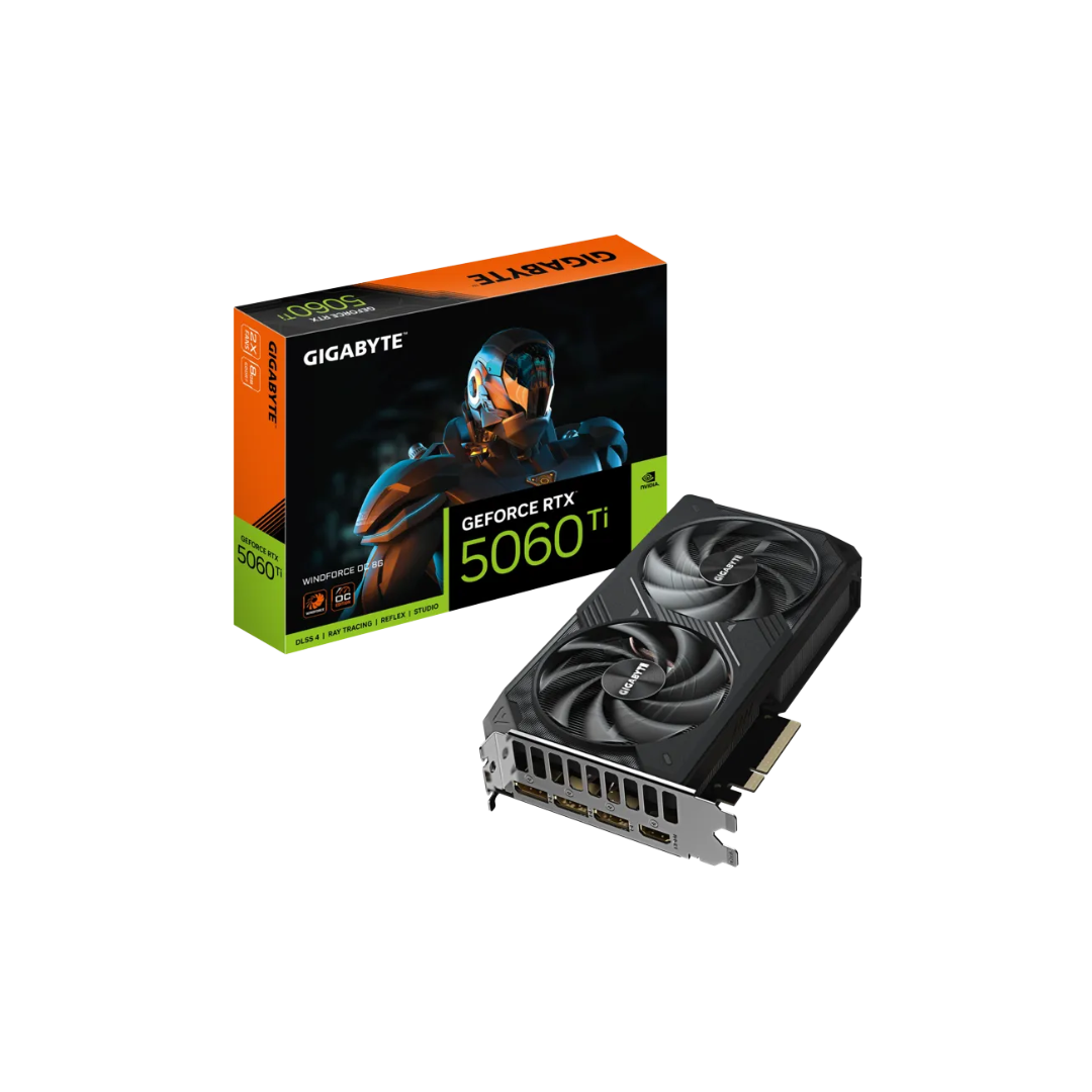 Gigabyte Geforce RTX 5060 Ti Windforce OC 8GB GV-N506TWF2OC-8GD GDDR7 Graphics Card
