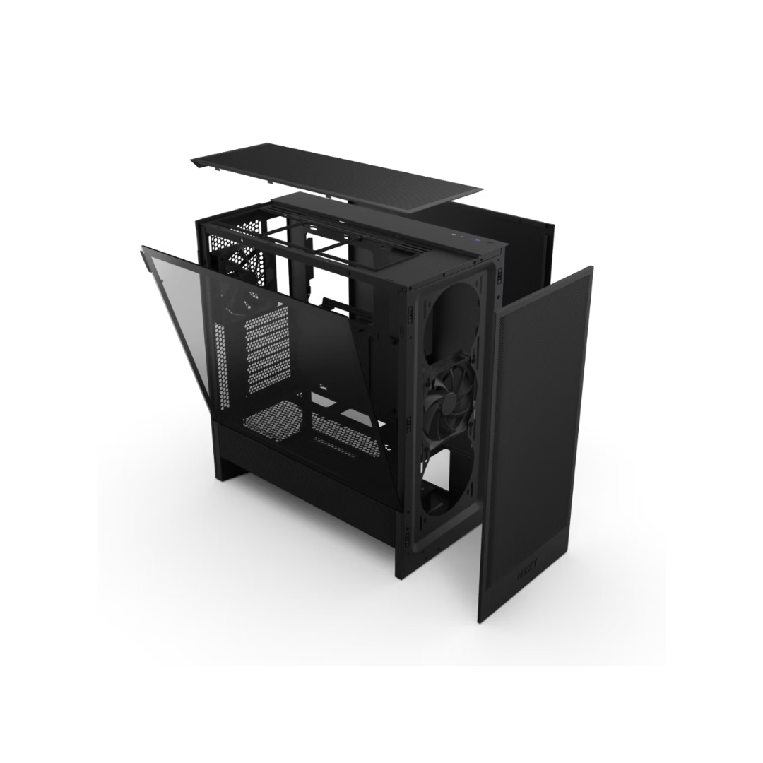 NZXT H5 Flow TG 2024 ATX Black Case CC-H52FB-01