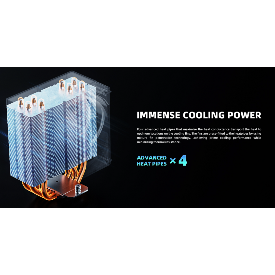 ID Cooling FROZN A410 SE ARGB Black 1X120mm PWM CPU Cooler