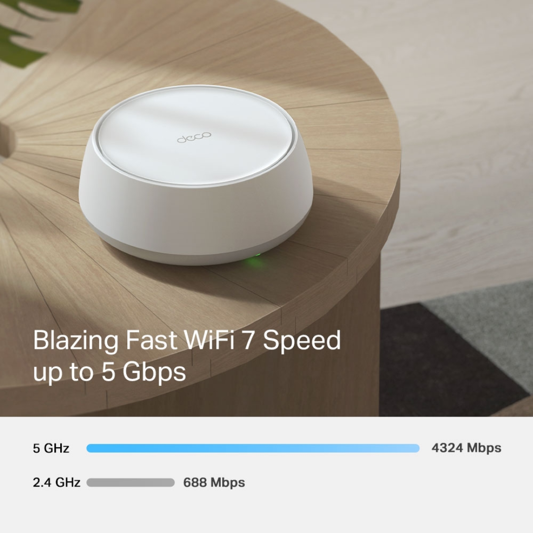 TPLink Deco BE25 BE5000 2-Pack Whole Home Mesh WiFi7 System