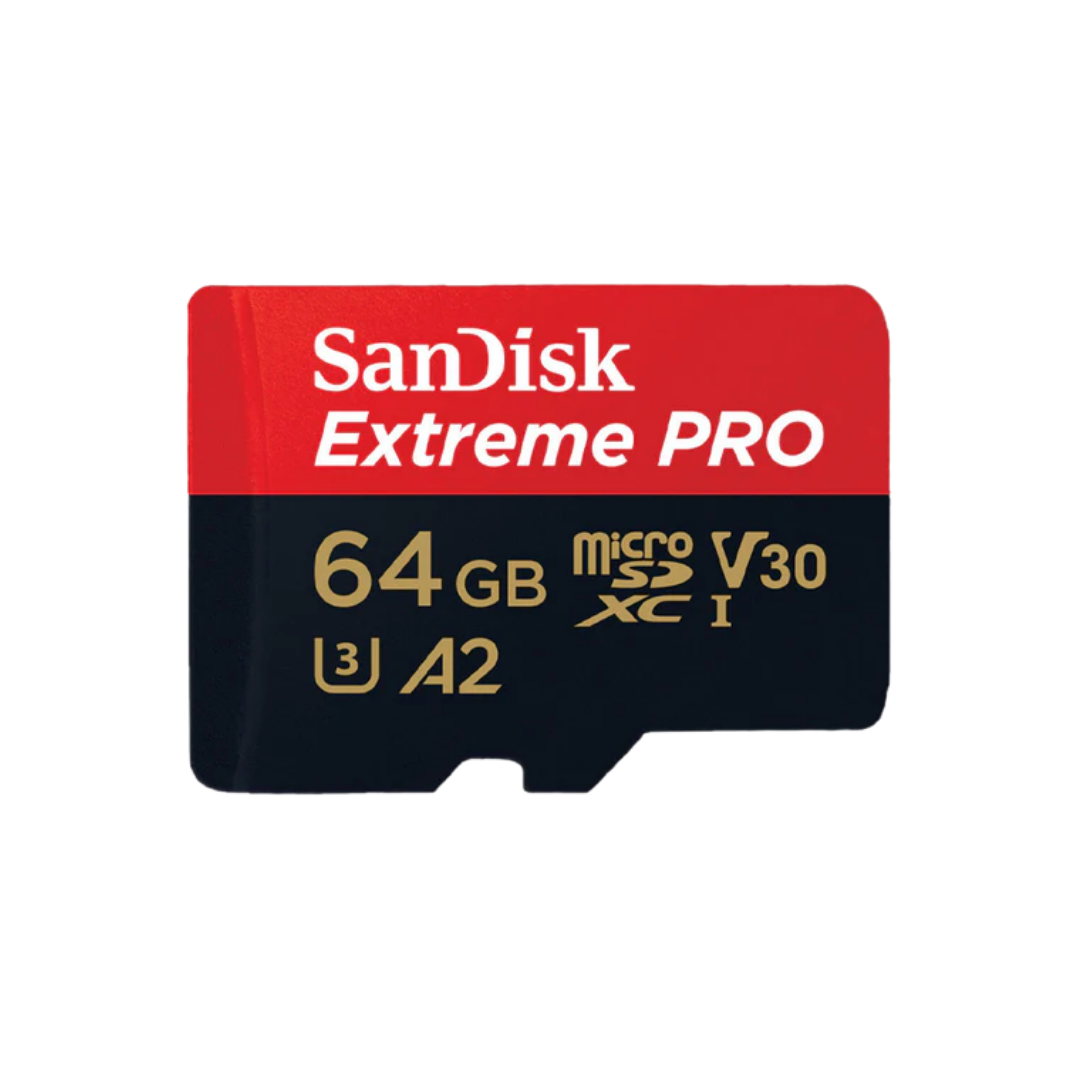 Sandisk Extreme Pro 64GB 200MB/S MICROSDXC UHS-1 Card With Adapter SDSQXCU-064G-GN6MA
