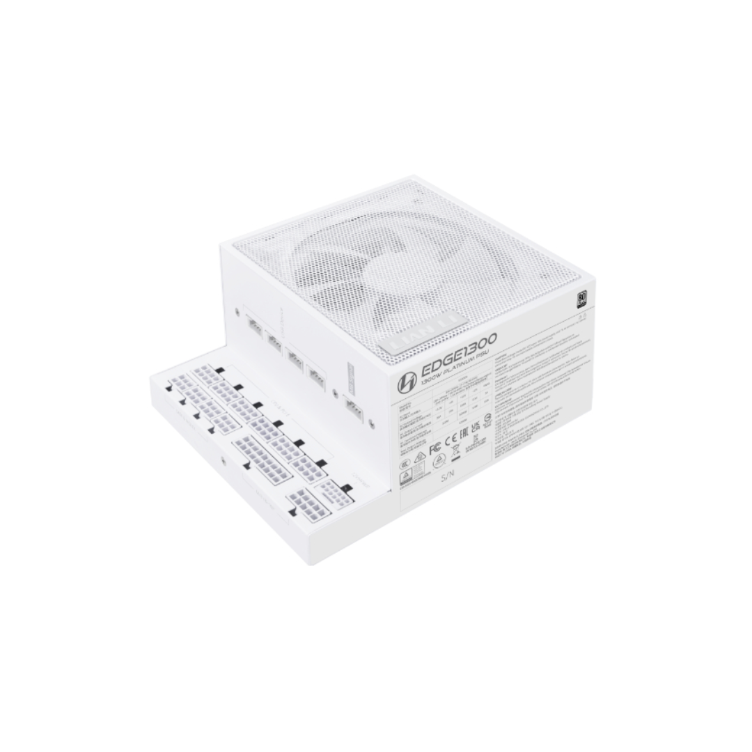 Lian Li Edge 850 Platinum 850W PSU EG0850 White Full Modular ATX3.1 PCIe5.1 L-shape for dual chamber