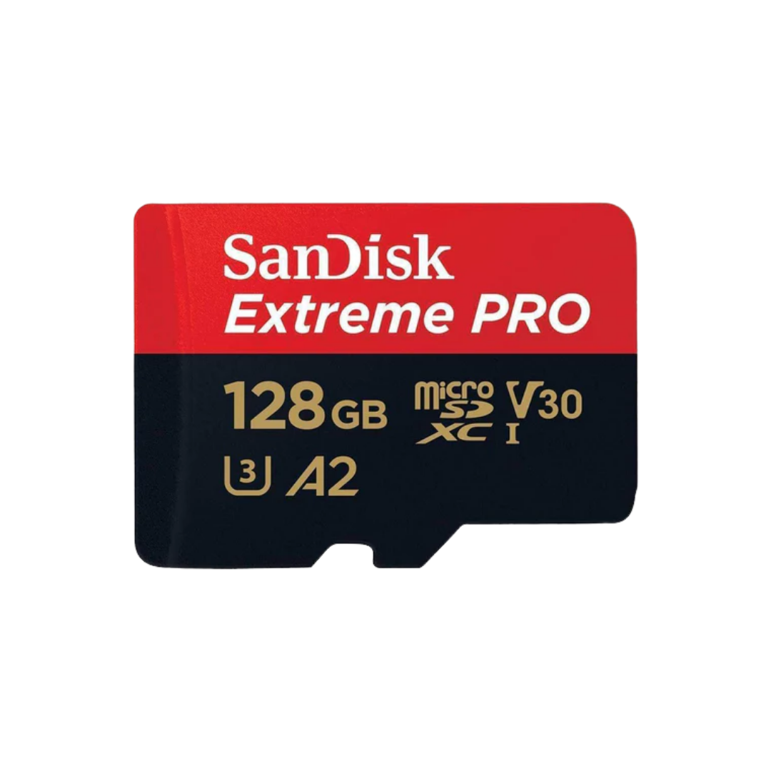 SANDISK Extreme Pro 128GB 200MB/S MICROSDXC UHS-1 Card With Adapter SDSQXCD-128G-GN6MA
