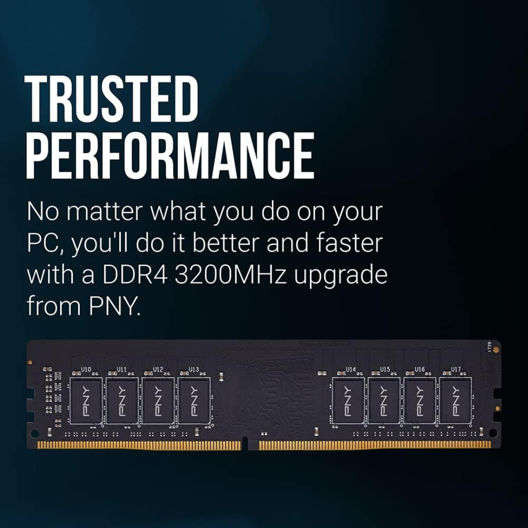PNY 16GB Single DDR4 3200MHz PC4-25600 Desktop Memory MD16GSD4320016-TB