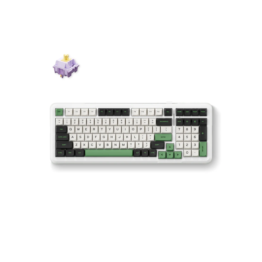 MCHOSE K99 Wireless Gasket Mount (Hyacinth Switch) Mechanical Keyboard - 98% Layout, Tri-mode, 6000mAh Battery