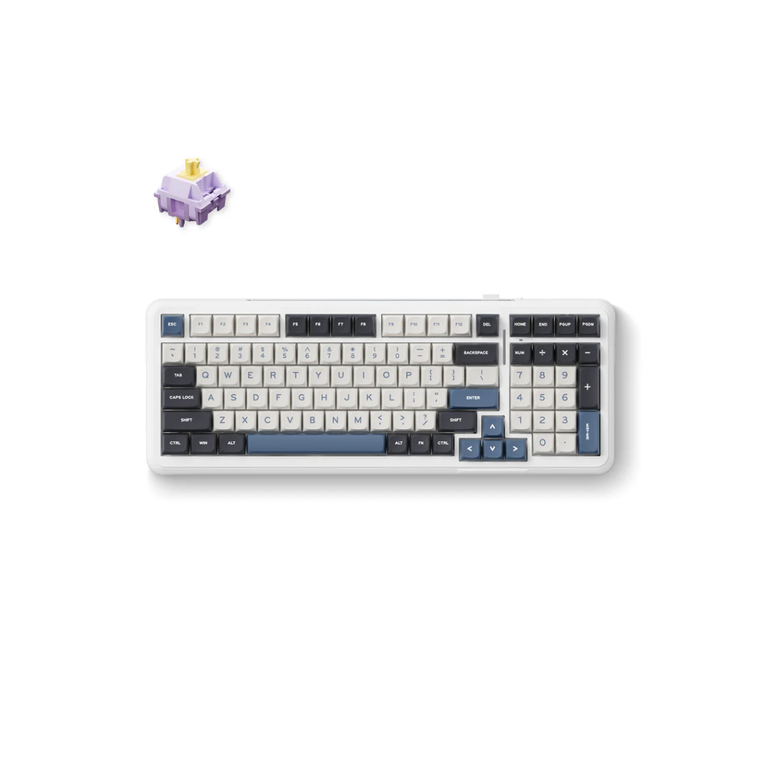 MCHOSE K99 Wireless Gasket Mount (Hyacinth Switch) Mechanical Keyboard - 98% Layout, Tri-mode, 6000mAh Battery