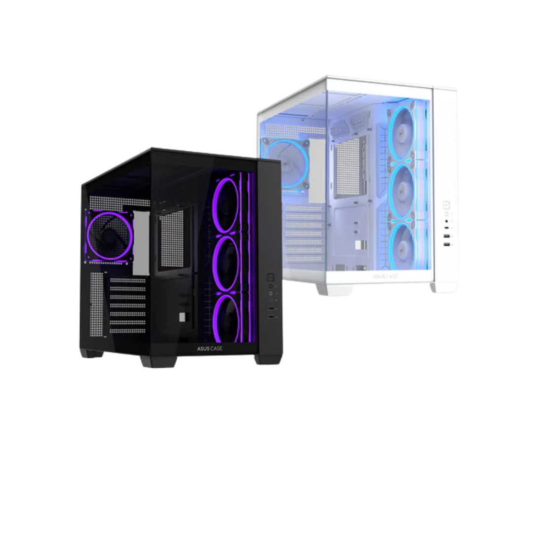 Asus A32 Plus Tempered Glass ATX PC Case with 4 Pre-Installed ARGB Fans ( Black | White )
