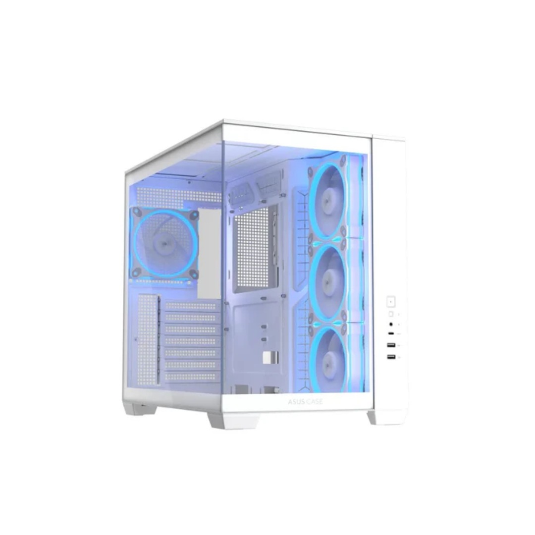 Asus A32 Plus Tempered Glass ATX PC Case with 4 Pre-Installed ARGB Fans ( Black | White )