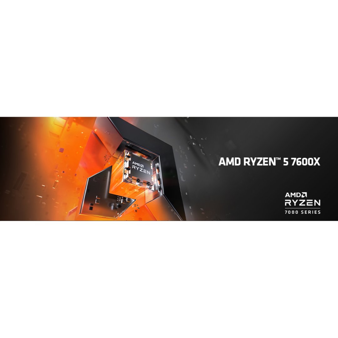 AMD Ryzen 5 7600X (AM5) Processor 4.70-5.30GHZ 6-Core 12-Threads Tray