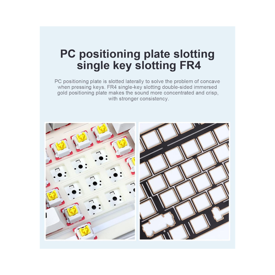 Aula F99 Pro Tri-Mode 96% 100-Key Gasket-Mounted Mechanical Keyboard with Knob (Nimbus Switch V3) (Gradient Gray)