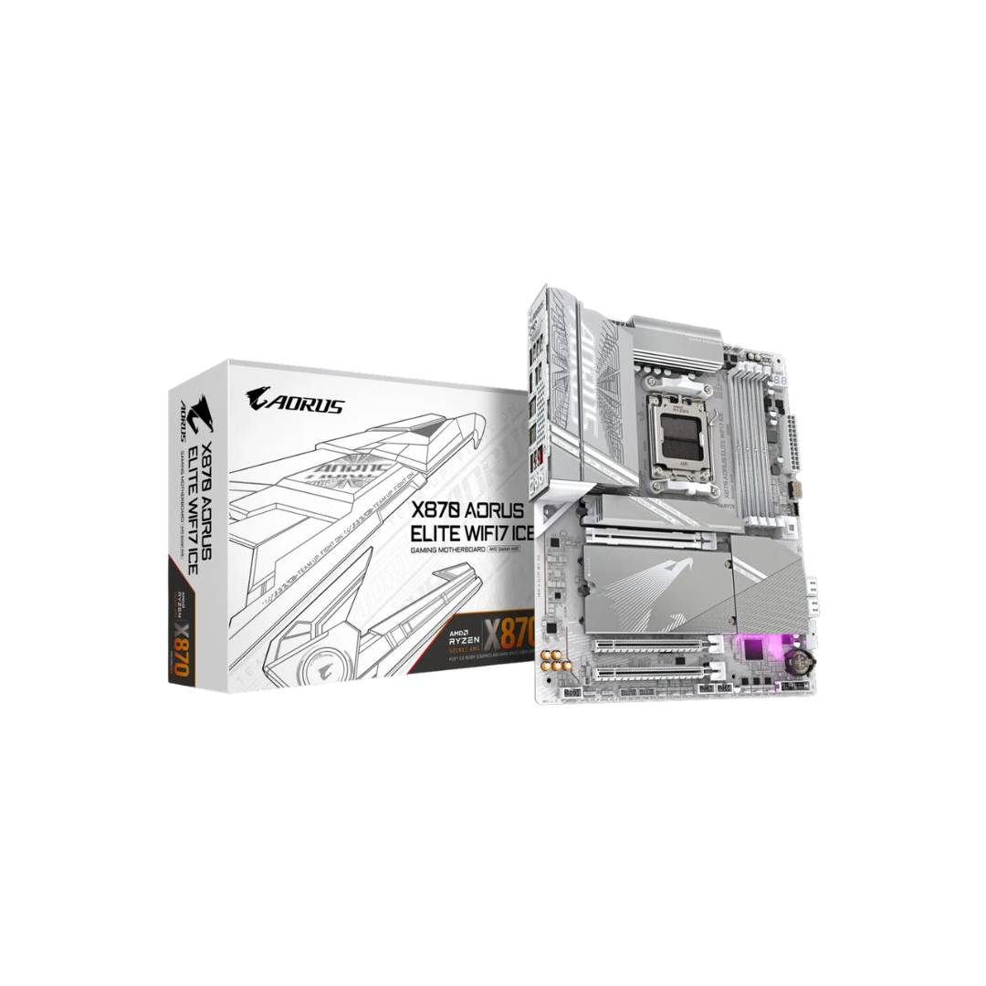 Gigabyte X870 Aorus Elite WiFi7 ICE 4*DDR5 (AM5) Motherboard