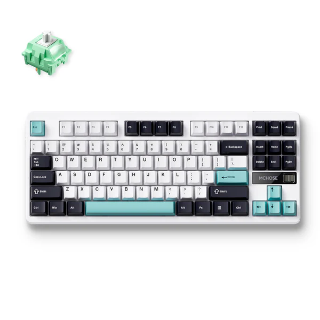MCHOSE G87 Wireless Gasket Mount Mechanical Keyboard - 80% Layout, Tri-mode, 10000mAh Battery