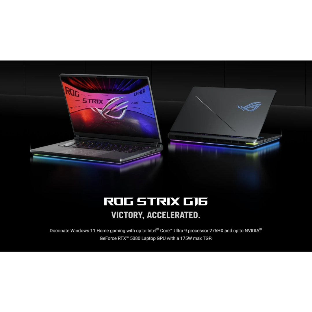 Asus ROG Strix G16 G615JMR-S5130WSM Gaming Laptop (Volt Green) | 16" 2.5K (2560x1600) 240Hz IPS | Core i7-14650HX | 16GB RAM | 1TB SSD | RTX 5060 | Windows 11 Home | MS Office Home 2024 | MS 365 Basic | ROG Strix Impact Mouse + ROG Backpack