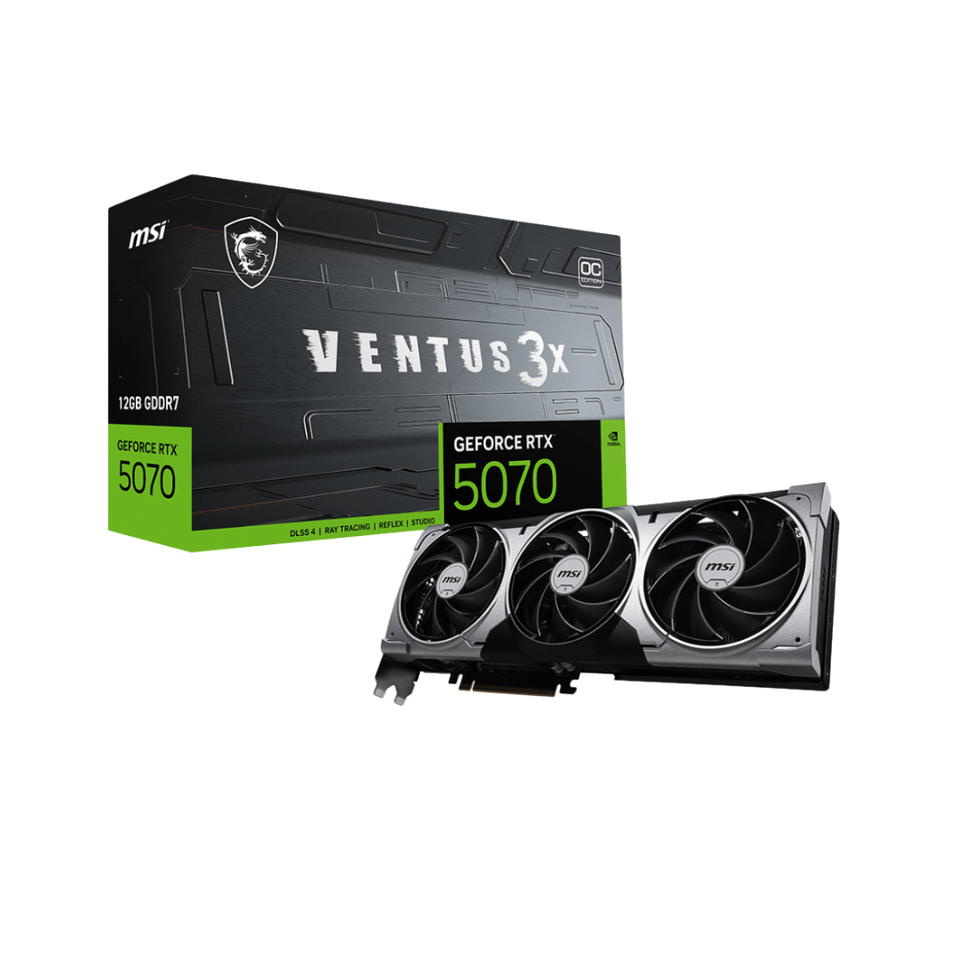 MSI RTX 5070 Ventus 3X OC 12GB GDDR7 Graphics Card
