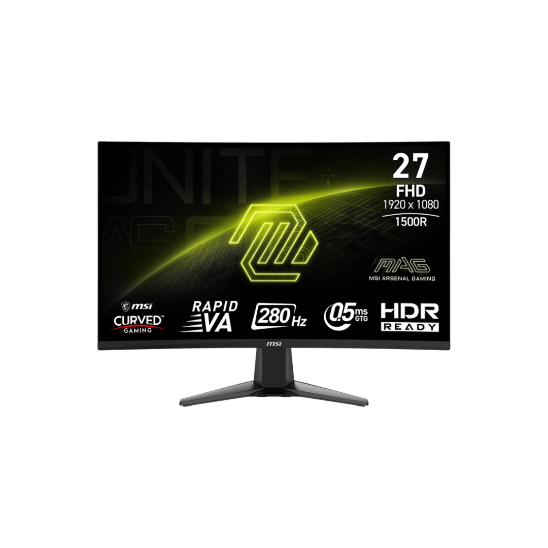 MSI MAG 276CXF 27" VA 280Hz FHD 1920x1080 0.5ms (GtG) Rapid Curved Gaming Monitor