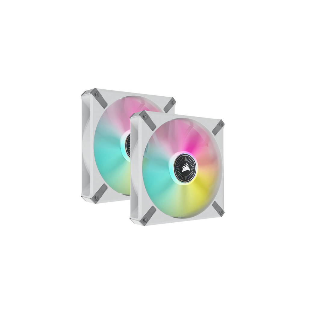 Corsair 5000D White TG Midtower + Corsair iCue ML140 RGB Elite 2-pack + iCue ML140 RGB Elite White Fan