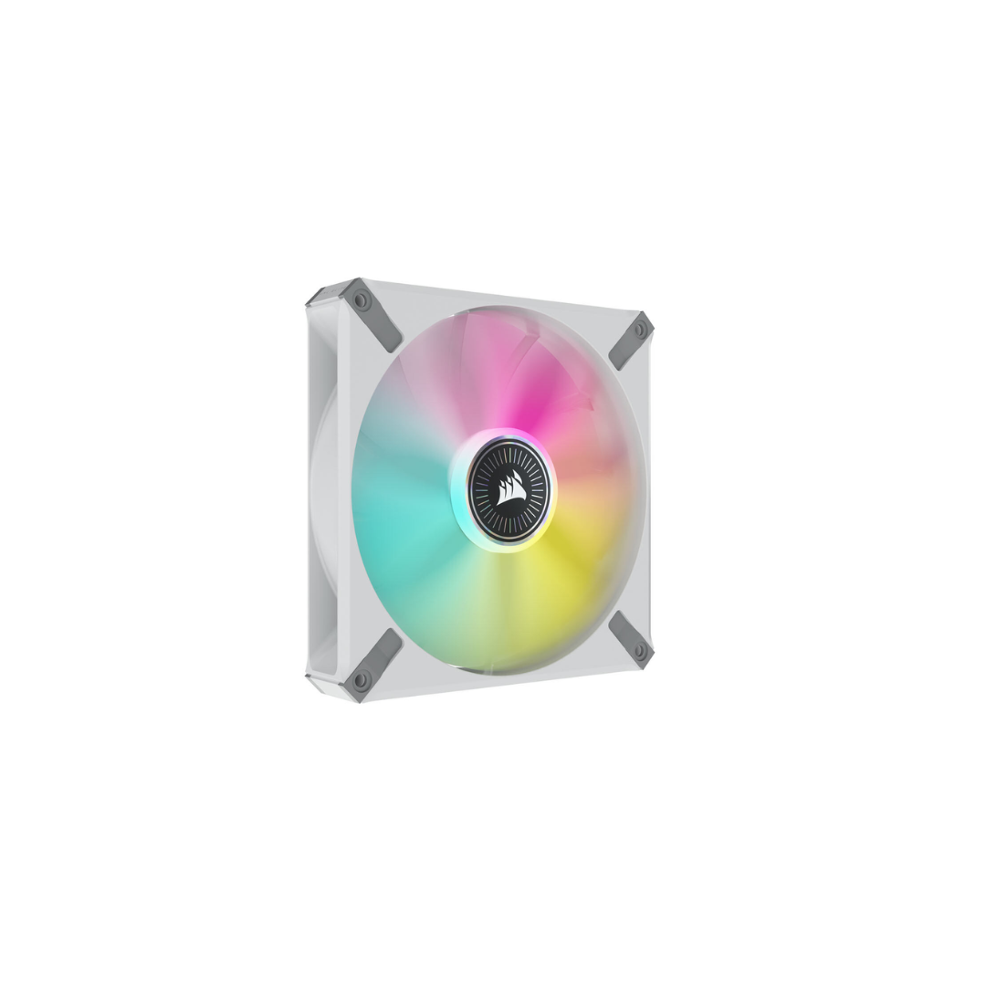 Corsair 5000D White TG Midtower + Corsair iCue ML140 RGB Elite 2-pack + iCue ML140 RGB Elite White Fan