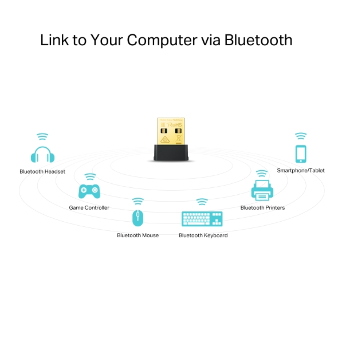 TP-Link Archer T2UB Nano AC600 Wi-Fi Bluetooth 4.2 Wireless USB Adapter