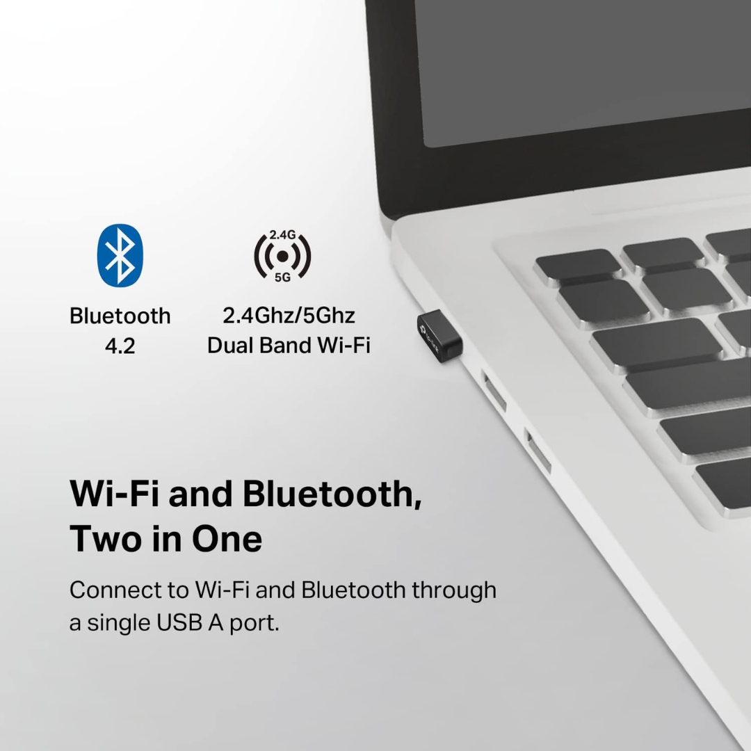 TP-Link Archer T2UB Nano AC600 Wi-Fi Bluetooth 4.2 Wireless USB Adapter