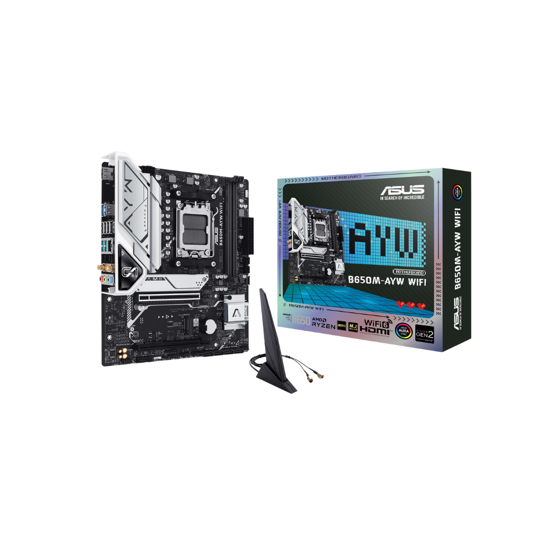 Asus B650M-AYW WiFi DDR5 PCIe 5.0 M.2 mATX AMD Motherboard
