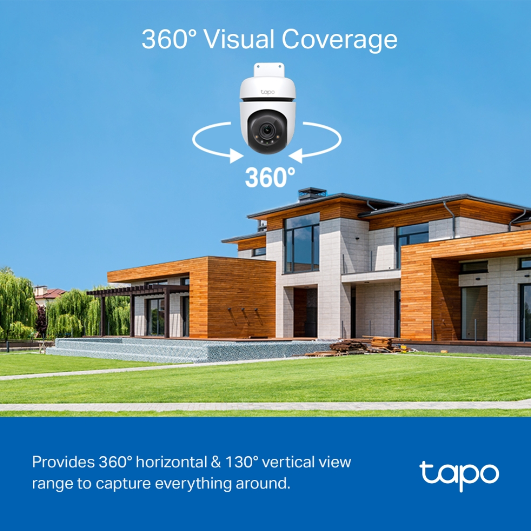 TPLink Tapo C510W 2K 3MP Outdoor Pan/Tilt Security WiFi Camera