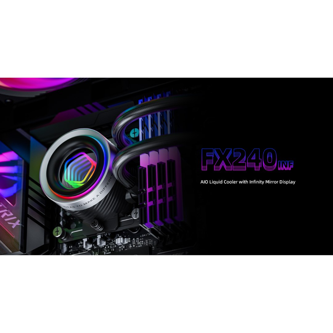 ID Cooling FX240 INF ARGB 240mm Water Cooler (Black | White)