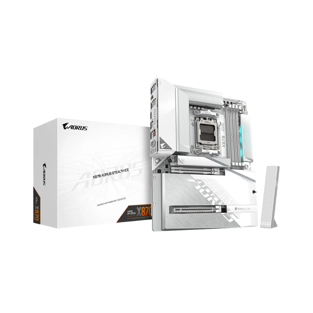 Gigabyte X870 AORUS STEALTH ICE DDR5 WiFi7 AM5 Motherboard