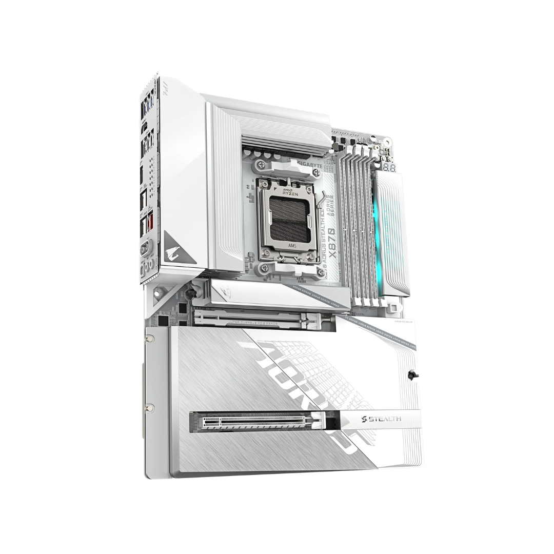 Gigabyte X870 AORUS STEALTH ICE DDR5 WiFi7 AM5 Motherboard