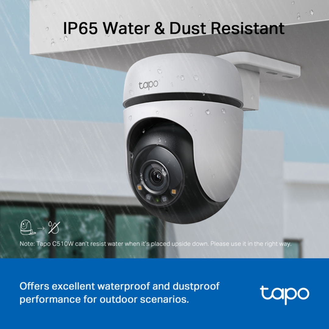 TPLink Tapo C510W 2K 3MP Outdoor Pan/Tilt Security WiFi Camera