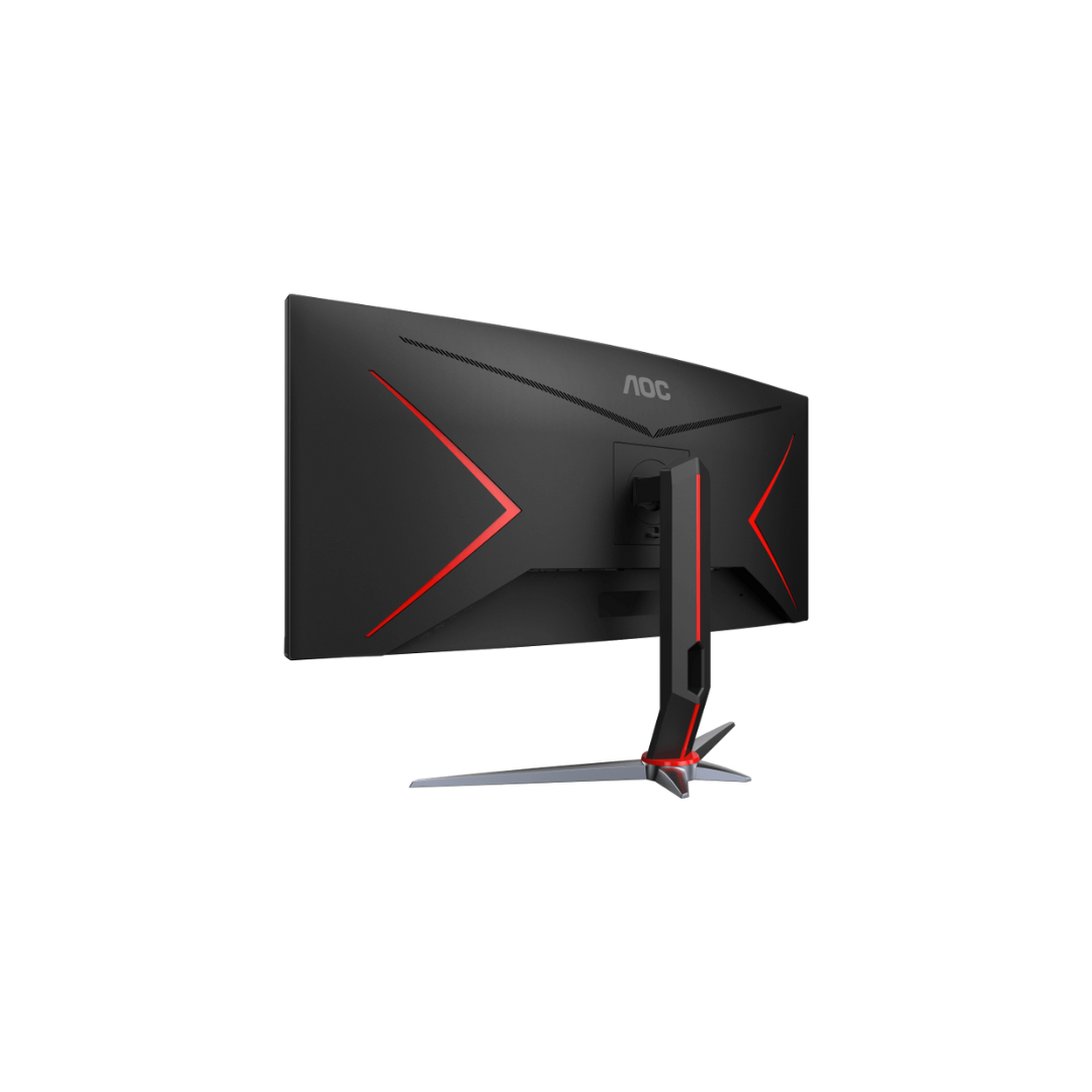 AOC CU34G2XP 34" 180Hz WQHD 3440x1440 1ms MPRT/ 1ms GtG AdaptiveSync DisplayHDR 400 VA Curved Gaming Monitor (Black/Red)