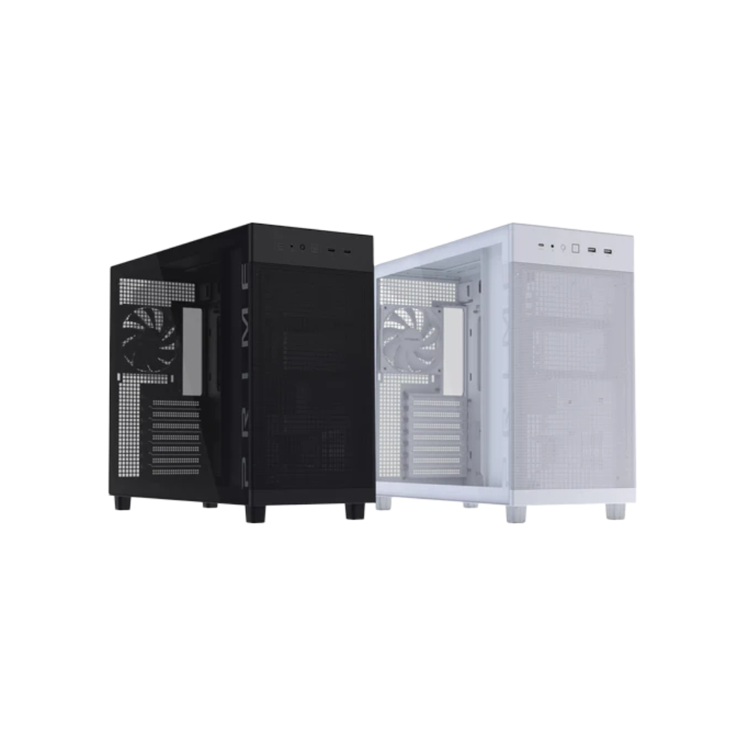Asus Prime AP303 Tempered Glass ATX PC Case ( Black | White )