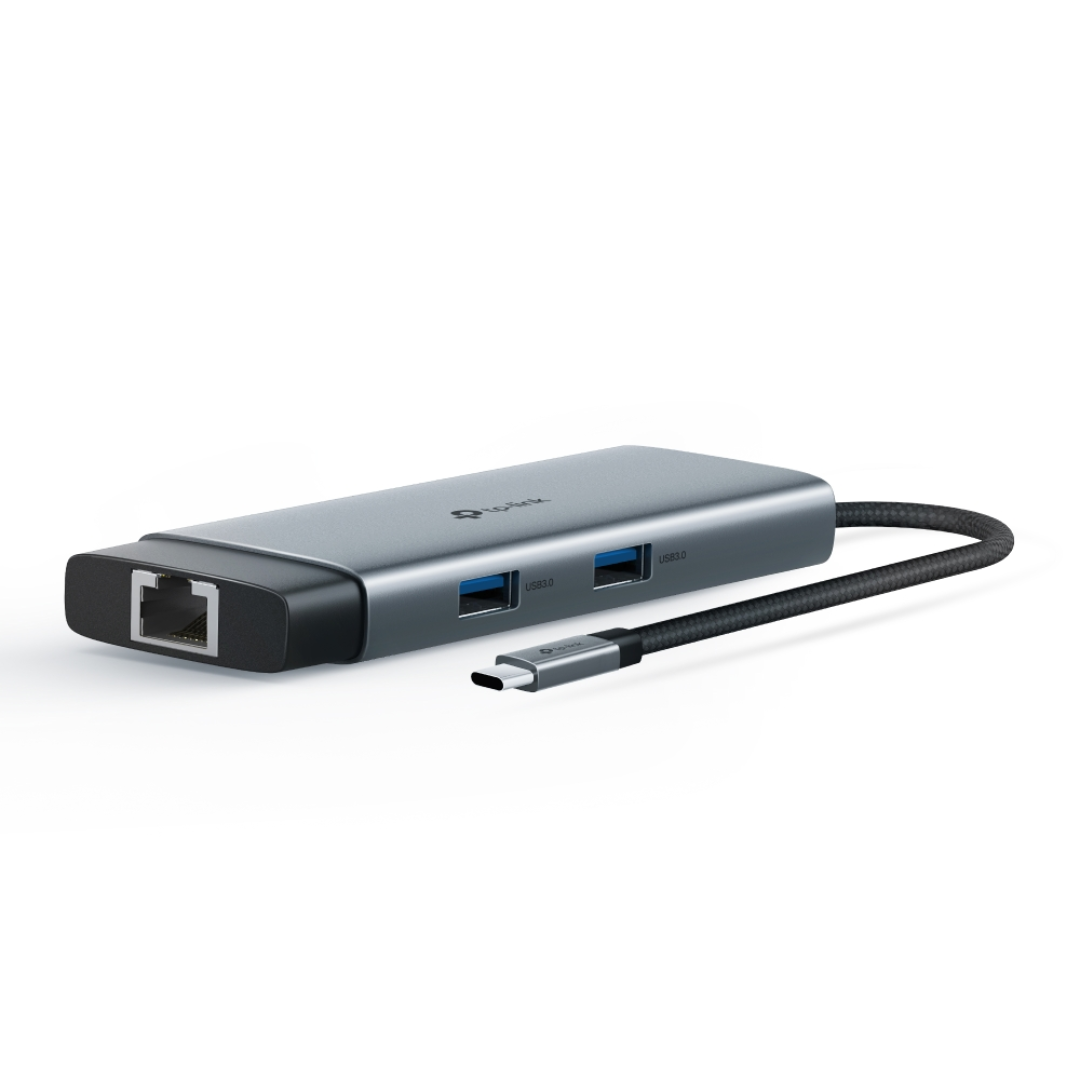 TP-Link UH6120C USB 3.0 Type-C 6-in-1 Portable USB Hub | USB-C | Plug & Play | Gigabit Connection | 100W Fast Charging