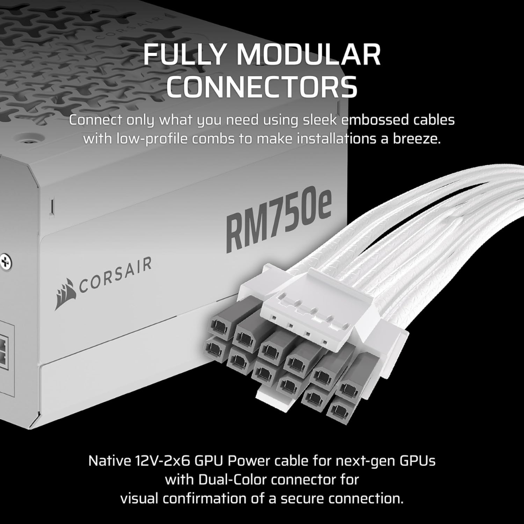 Corsair RME750e White 750w 80+ GOLD ATX3.1 Power Supply CP-9020292-NA