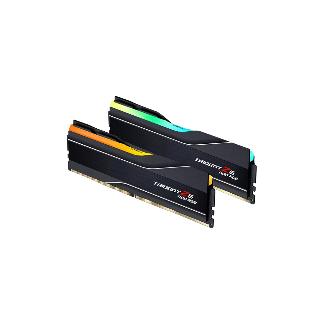 GSkill Trident Z5 Neo RGB 32GB 2x16GB DDR5 6000 MT/s CL26-36-36-96 1.45V AMD EXPO Desktop Memory F5-6000J2636H16GX2-TZ5NR