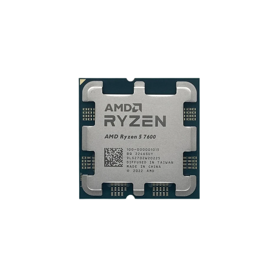 AMD Ryzen 5 7600 (AM5) Processor 3.80-5.10GHZ 6-Core 12-Threads