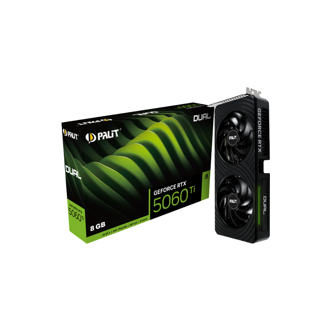 Palit RTX 5060 Ti Dual 8GB Graphics Card NE7506T019P1-GB2062D