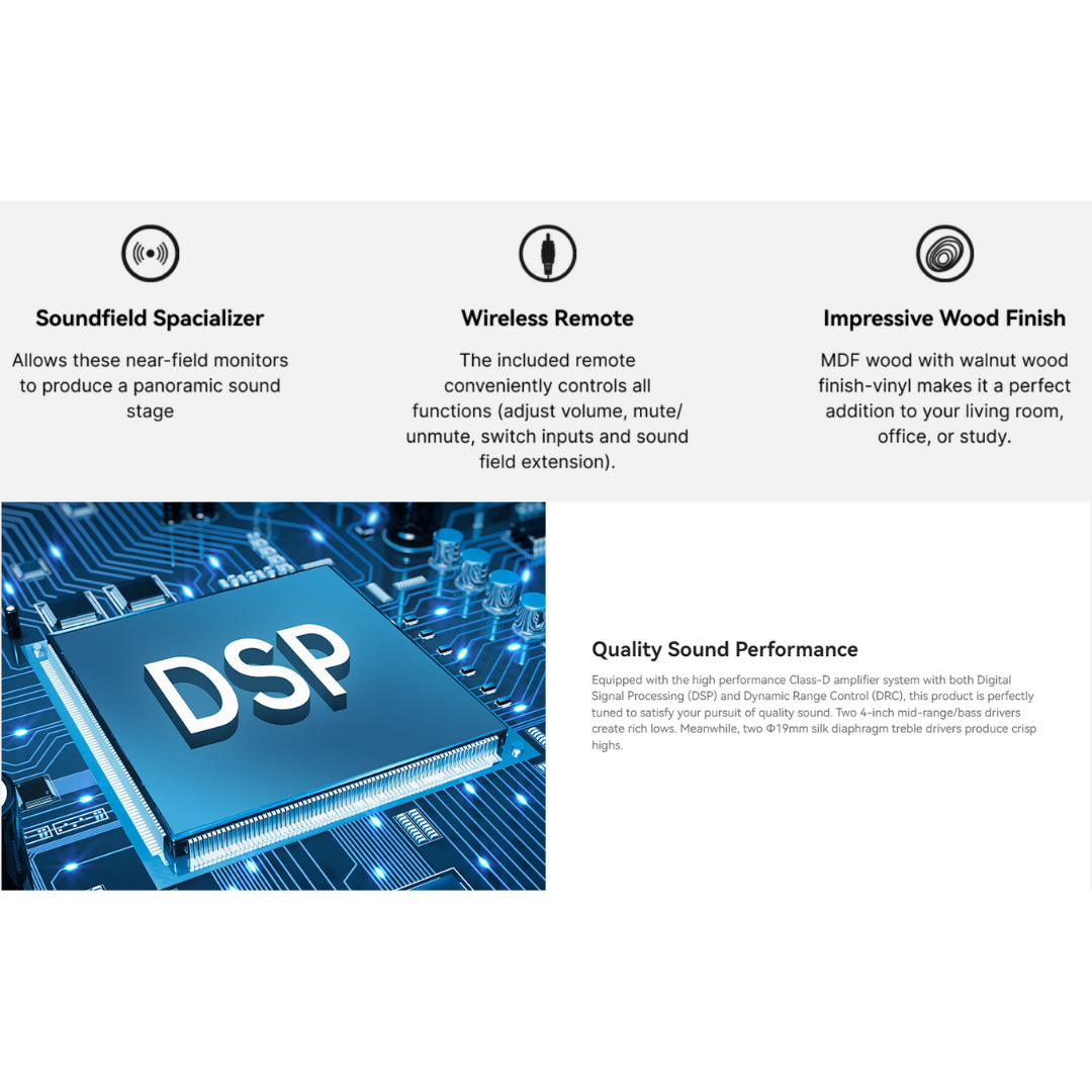 Edifier R1700BTS Wireless Bluetooth V4.0 Speaker Multimedia 2.0 with subwoofer output