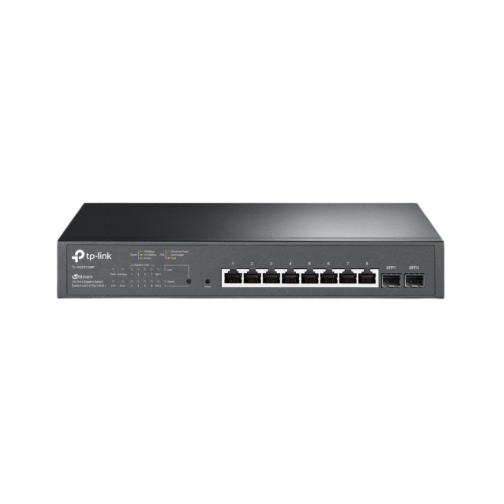TP-Link TL-SG2210MP JetStream 10-Port Gigabit Smart Switch with 8-Port PoE+