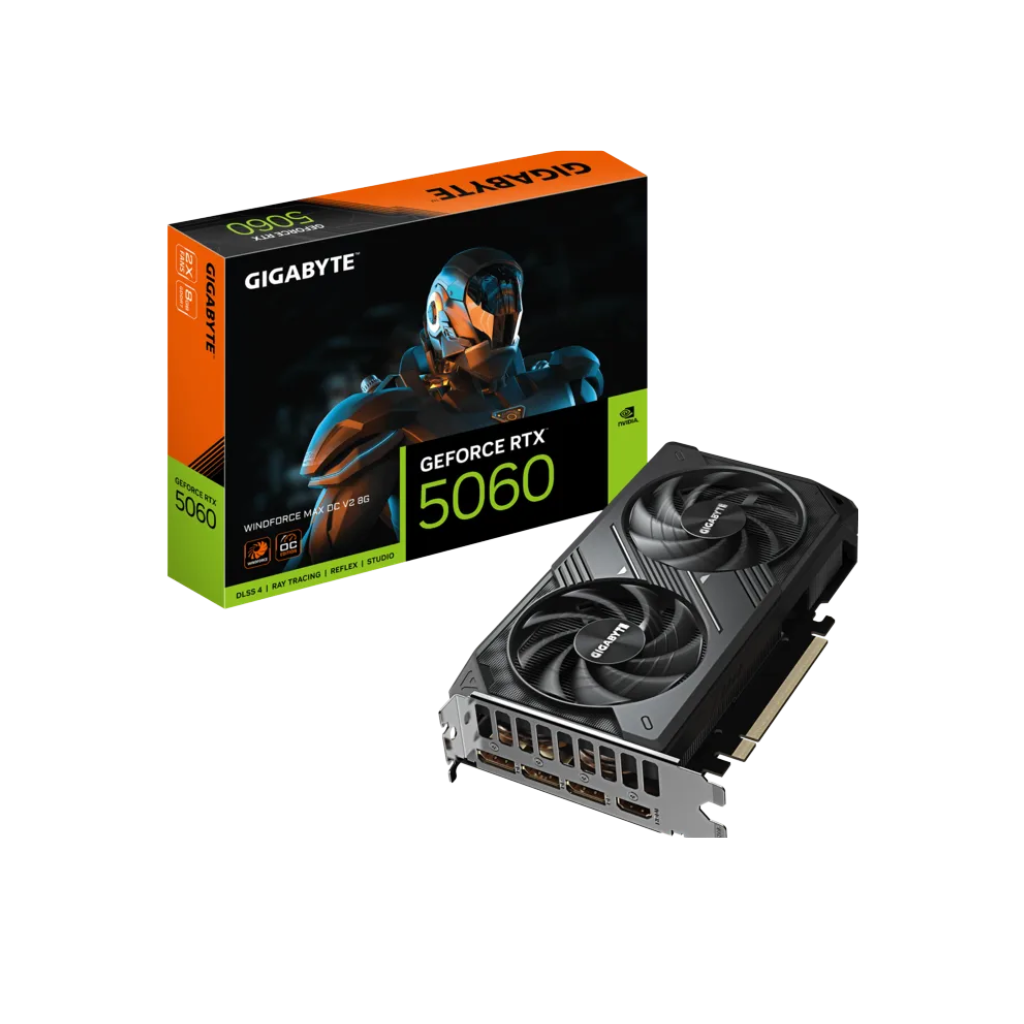 Gigabyte RTX 5060 Windforce MAX OC V2 8GB GDDR7 GV-N5060WF2MAX-OCV2-8GD Graphics Card