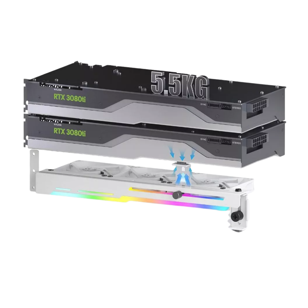 Asiahorse ARGB Graphics Card Cooler Holder White GCC-PRO