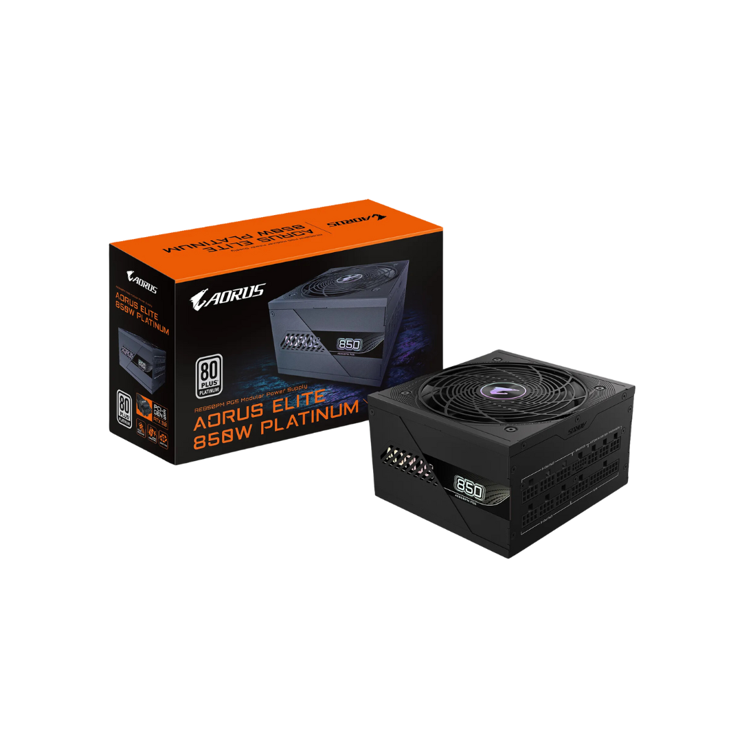 Gigabyte Aorus Elite P850W 80+ Platinum Modular PCIe 5.0 Power Supply GP-AE850PM-PG5 | GP-AE850PM-PG5-ICE