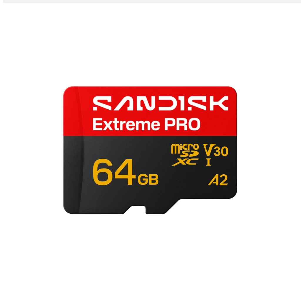 Sandisk Extreme Pro 64GB 200MB/S MICROSDXC UHS-1 Card With Adapter SDSQXCU-064G-GS6MA