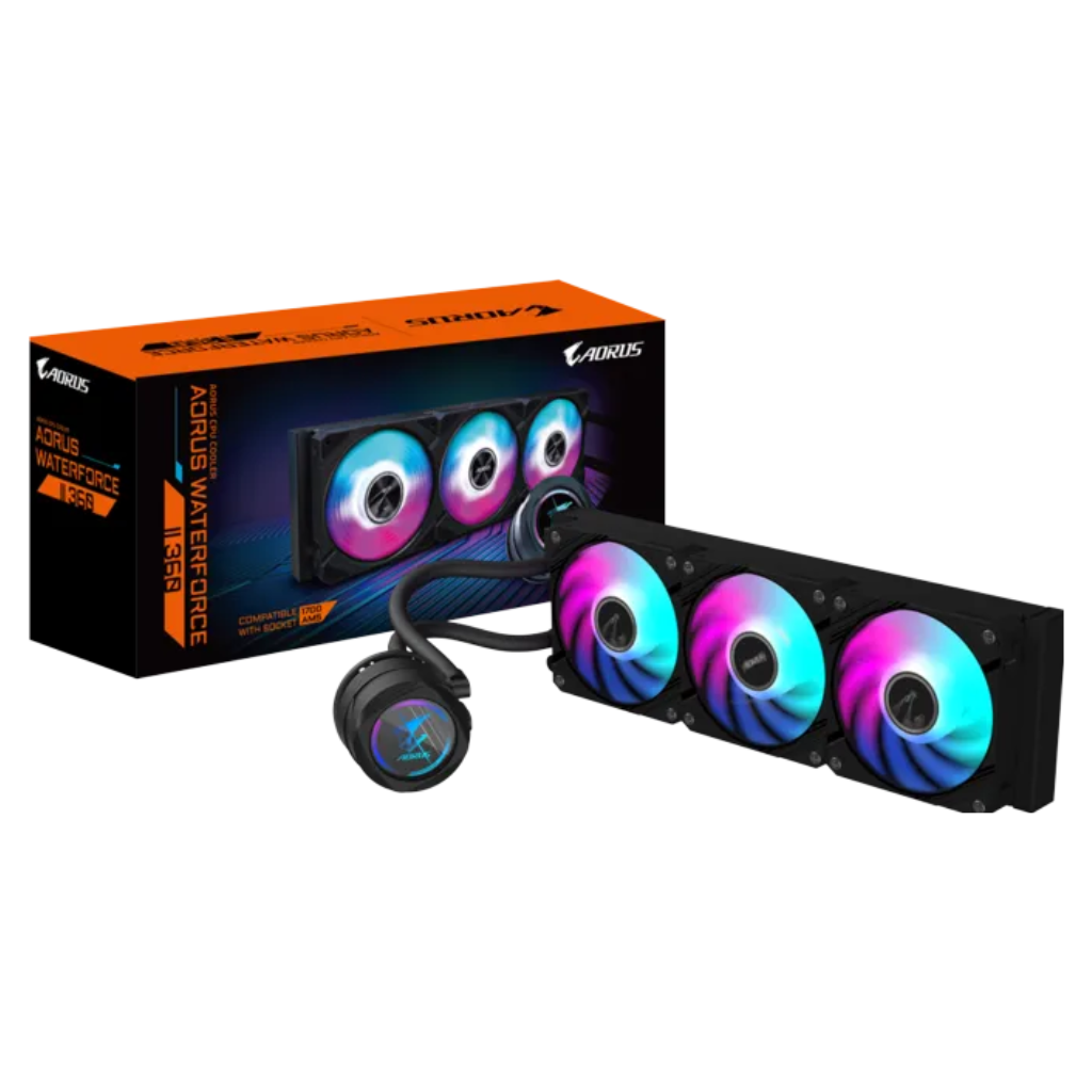 Gigabyte Aorus Waterforce II 360 ARGB Fan w/ Fan EZ-Chain AIO Liquid Cooler GP-AORUS-WATERFORCE-II-360