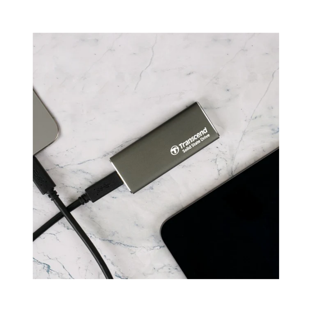 Transcend ESD265C 500GB USB 10Gbps Up to 1050MB/s Type-C Portable SSD TS500GESD265C