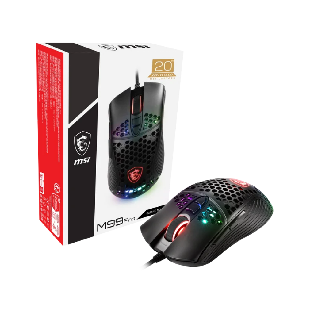 MSI M99 Pro 20th Anniversary Honeycomb Wired Gaming Mouse