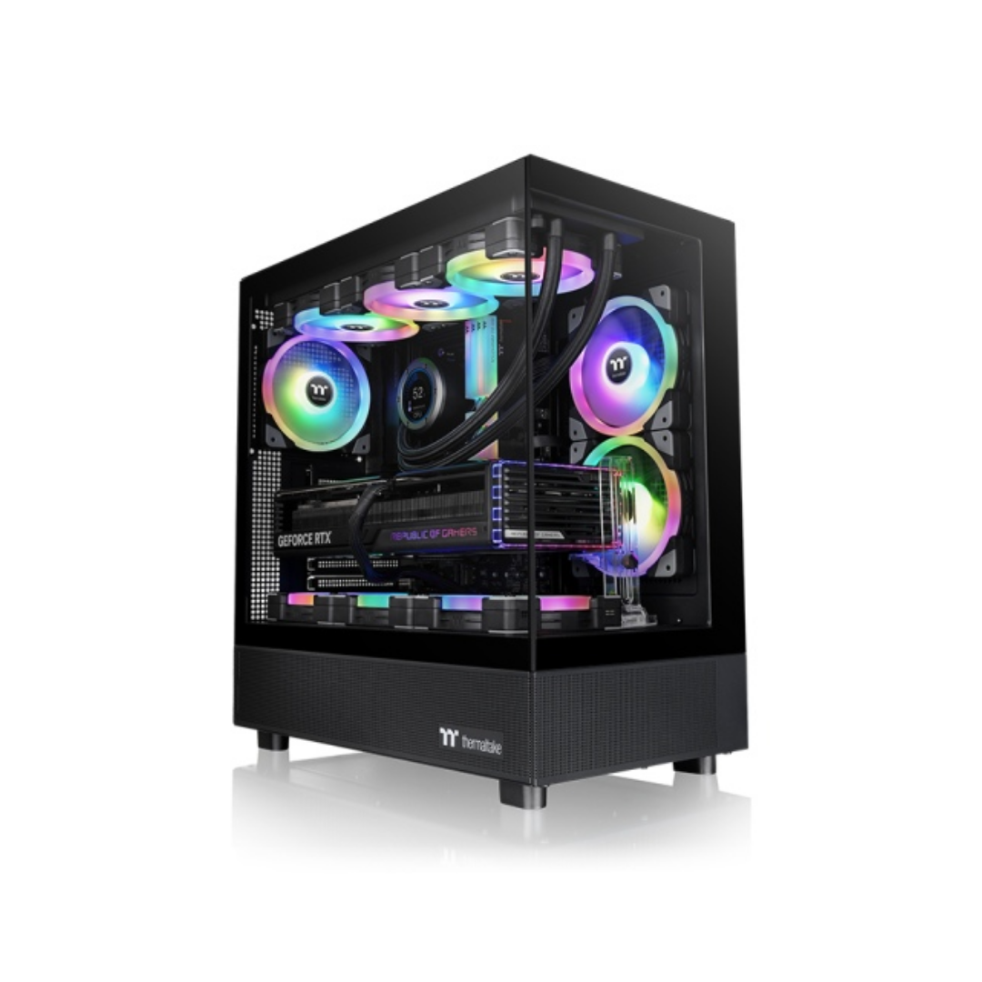 Thermaltake View 270 TG ARGB Mid Tower ATX Tempered Glass PC Case Black