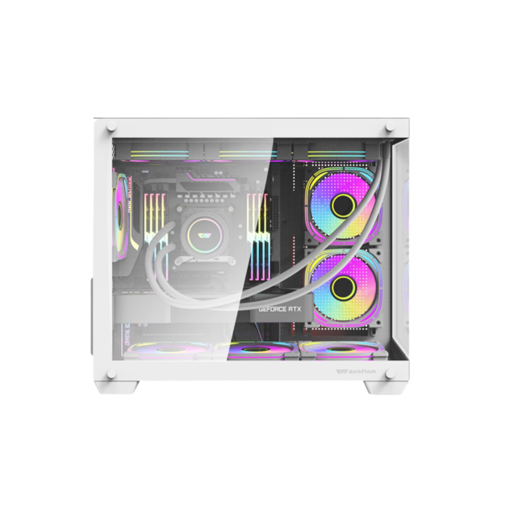DarkFlash C285MP mATX TG Case ( Black | White )