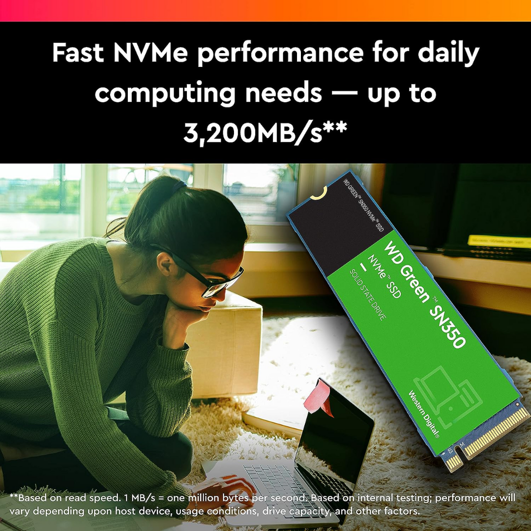 Western Digital M.2 Green 250GB SN350 NVME SSD WDS250G2G0C