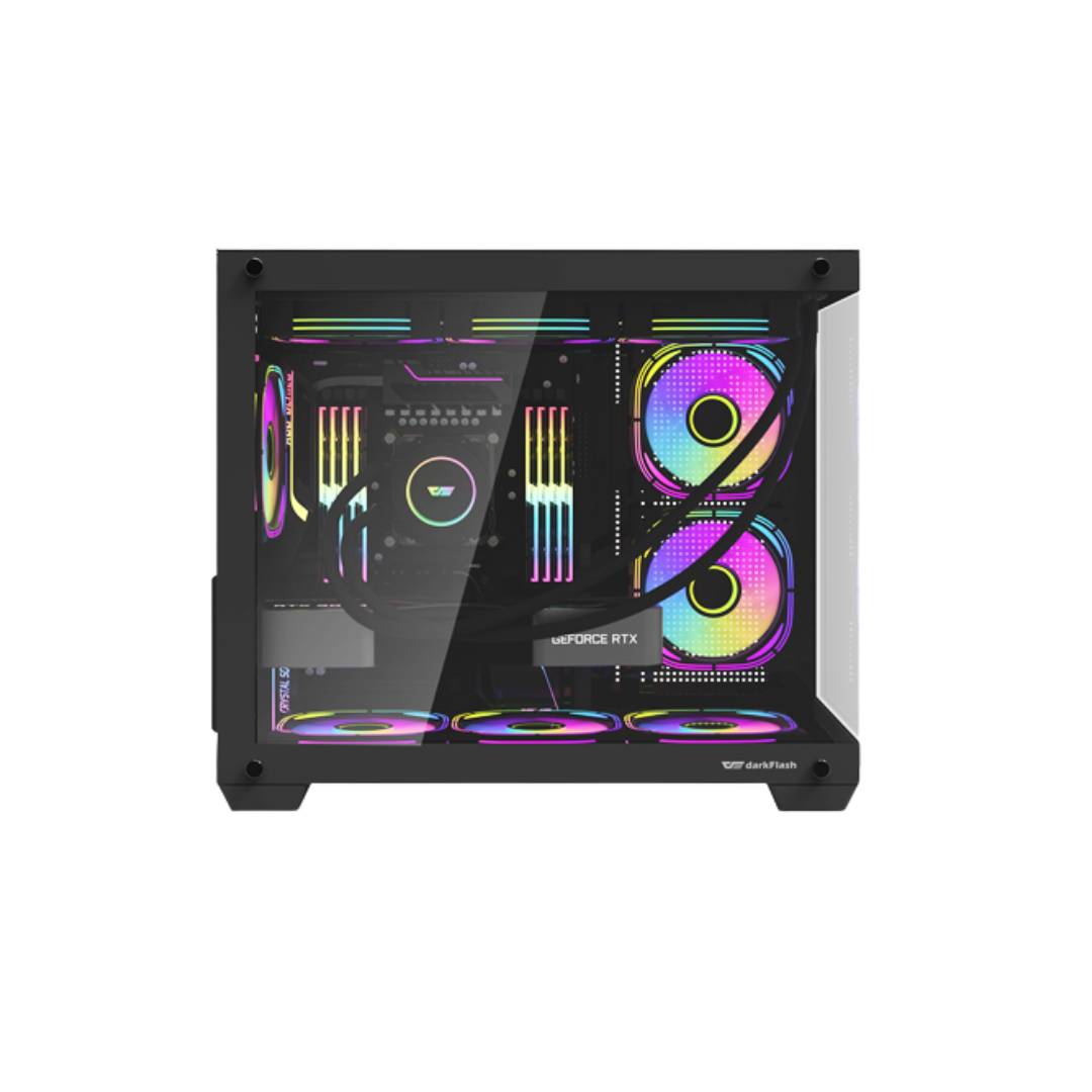 DarkFlash C285MP mATX TG Case ( Black | White )